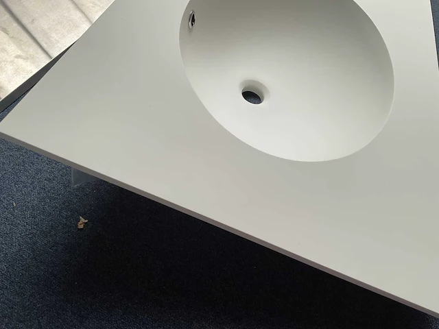 Berloni bagno solid surface wastafel mat wit - afbeelding 4 van  5