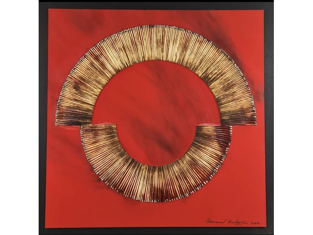 Bernard aubertin : dessin de feu sur aluminium - afbeelding 2 van  5