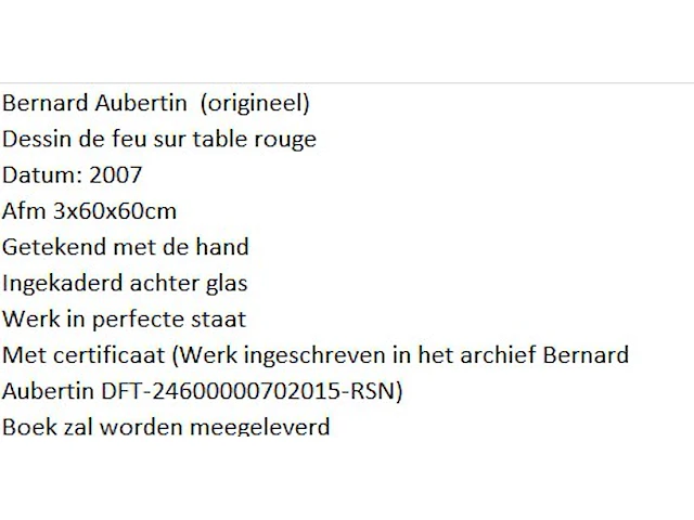 Bernard aubertin : dessin de feu sur aluminium - afbeelding 5 van  5