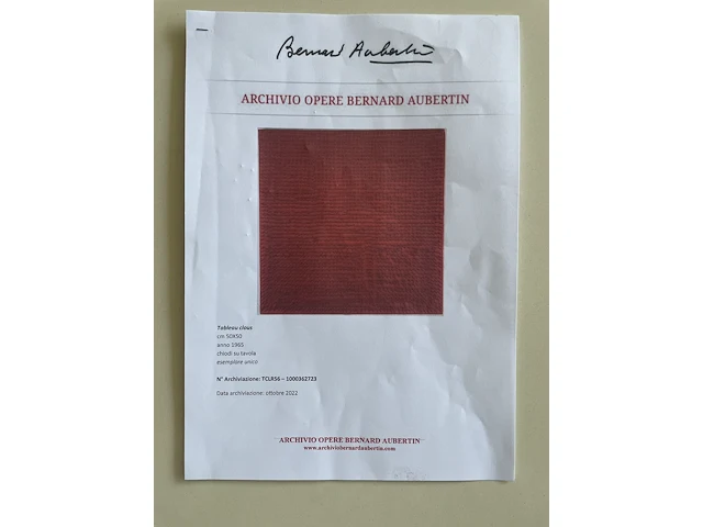 Bernard aubertin : tableau clous - afbeelding 3 van  4