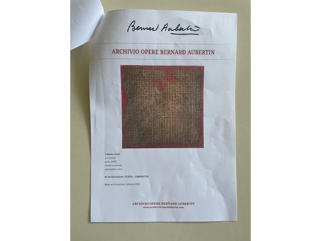 Bernard aubertin : tableau clous - afbeelding 4 van  4