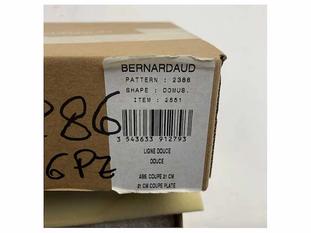 Bernardaud high-quality porcelain dessert plate 21 cm - afbeelding 3 van  3