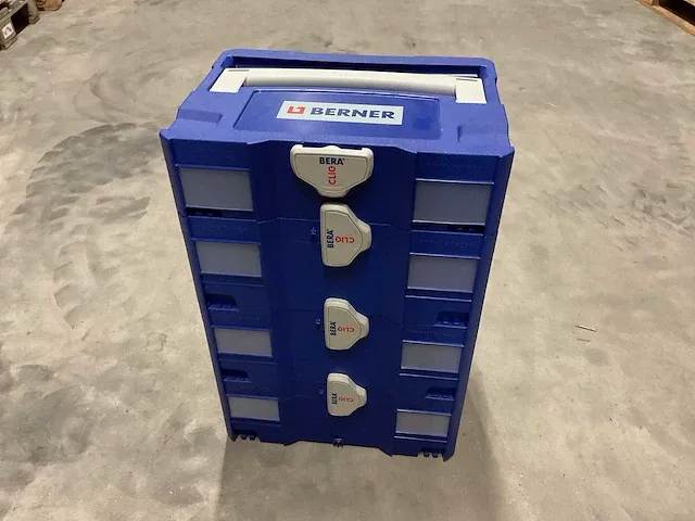 Berner bera clic lege gereedschapskoffer (4x) - afbeelding 1 van  1