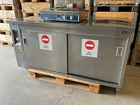 Bert müller rvs werktafel met warmhoudkast