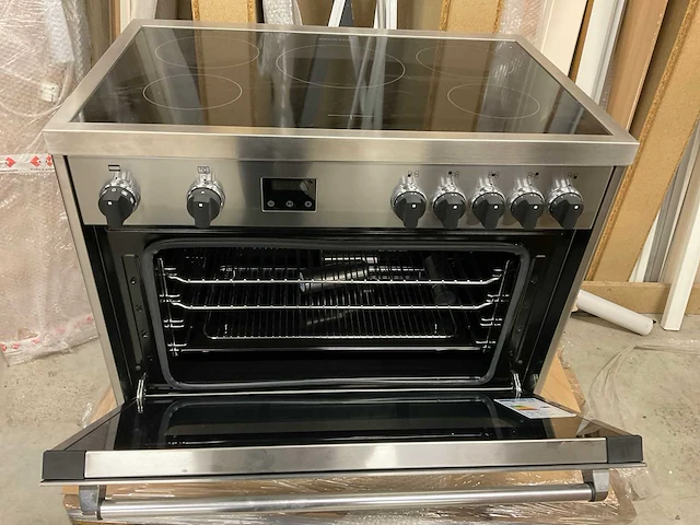 Bertazzoni ams91nd61bx vrijstaand inductie fornuis 90 cm - afbeelding 2 van  7