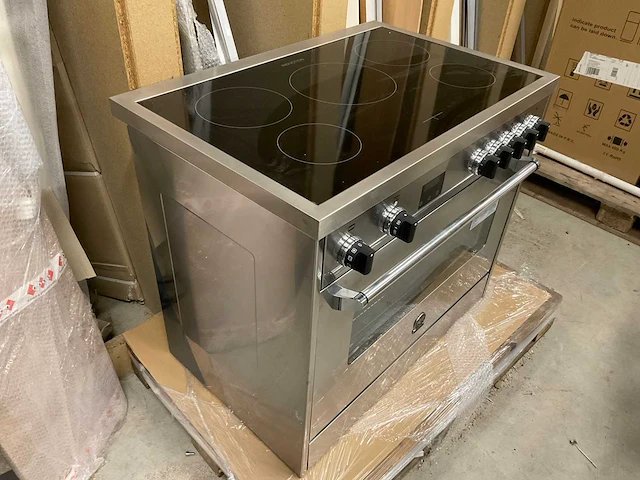 Bertazzoni ams91nd61bx vrijstaand inductie fornuis 90 cm - afbeelding 6 van  7
