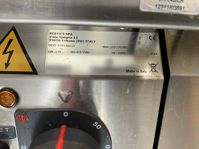 Berto's - e7fl4b/cr - elektrische bakplaat - afbeelding 7 van  8
