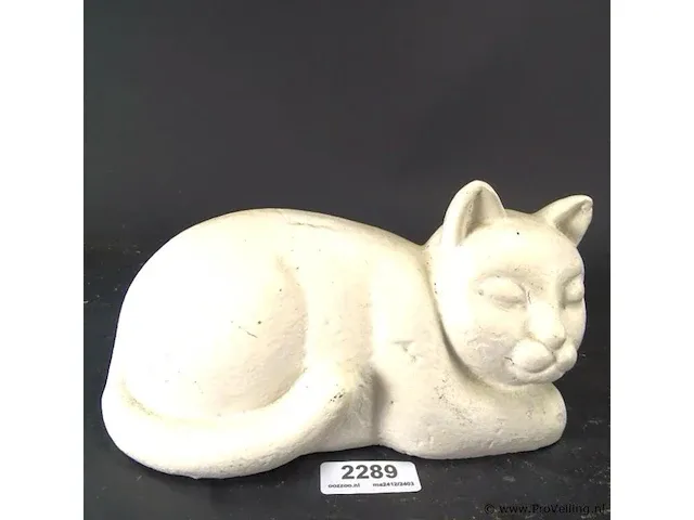 Beschilderd terracotta poes - afbeelding 1 van  5