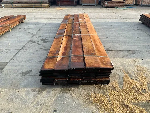 Beschoeiing plank 26x200 hardhout (75x) - afbeelding 2 van  6