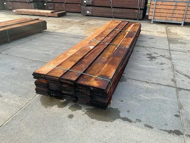 Beschoeiing plank 26x200 hardhout (75x) - afbeelding 4 van  6