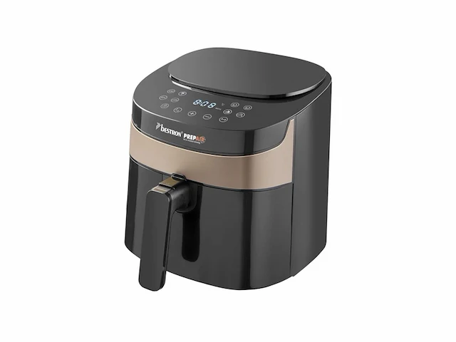 Bestron airfryer met prepair technologie met 8 voorgeïnstalleerde programma's, 4 liter beige - afbeelding 1 van  1