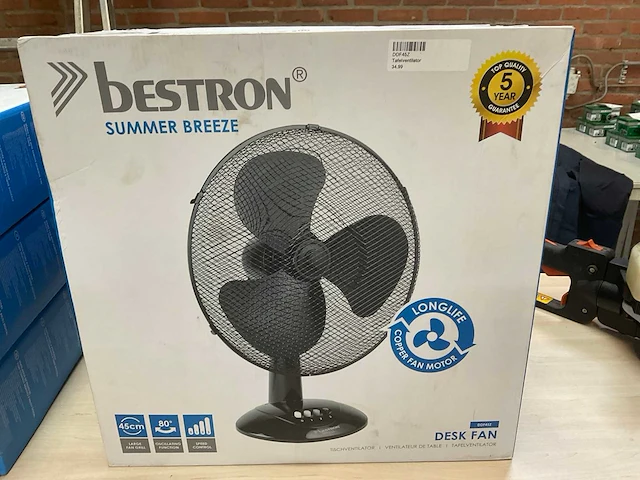 Bestron ddf45z ventilator (3x) - afbeelding 2 van  2