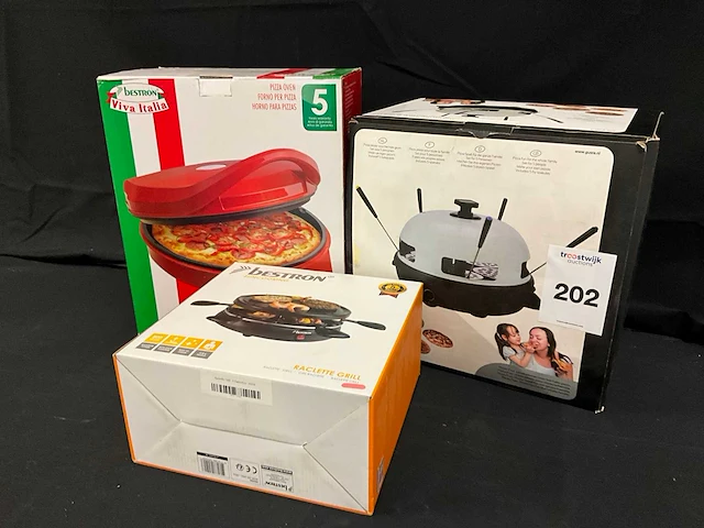 Bestron / gusta pizzaoven / raclette (3x) - afbeelding 1 van  10