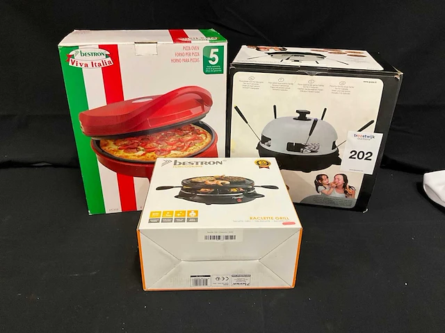 Bestron / gusta pizzaoven / raclette (3x) - afbeelding 3 van  10