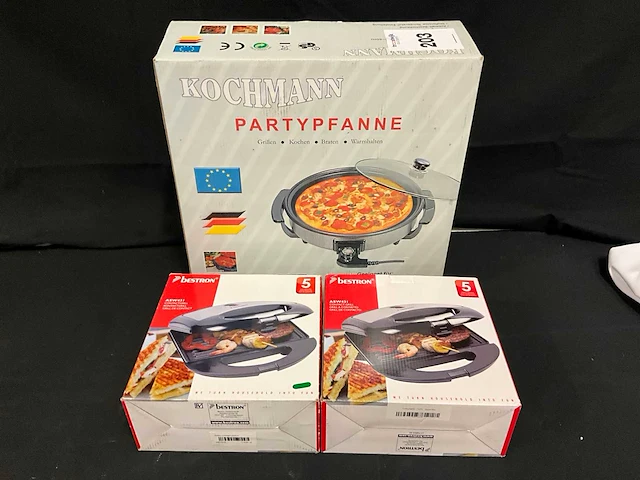 Bestron/ kochmann contactgrill / partypan (3x) - afbeelding 3 van  10
