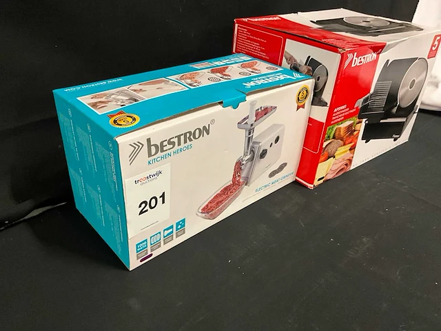 Bestron vleesmolen / allessnijder (2x) - afbeelding 3 van  9