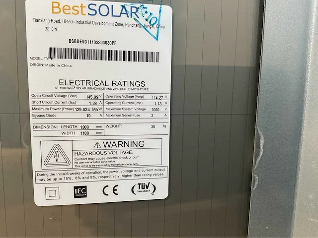 Bestsolar - best-125qs-d zonnepaneel (25x) - afbeelding 7 van  10
