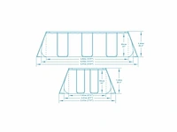 Bestway - 4,04x2,01meter - opzetzwembad - afbeelding 4 van  4