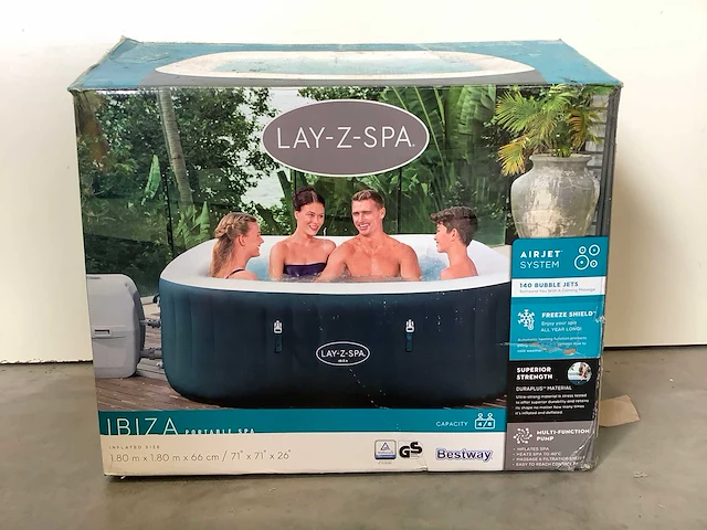 Bestway lay-z-spa jacuzzi - afbeelding 2 van  6