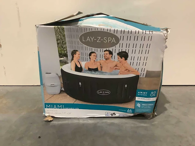 Bestway lay-z-spa miami jacuzzi - afbeelding 2 van  4