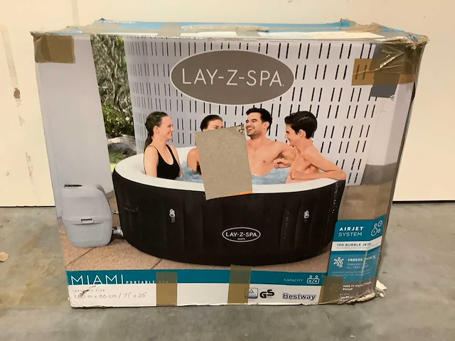 Bestway lay-z-spa miami jacuzzi - afbeelding 2 van  5