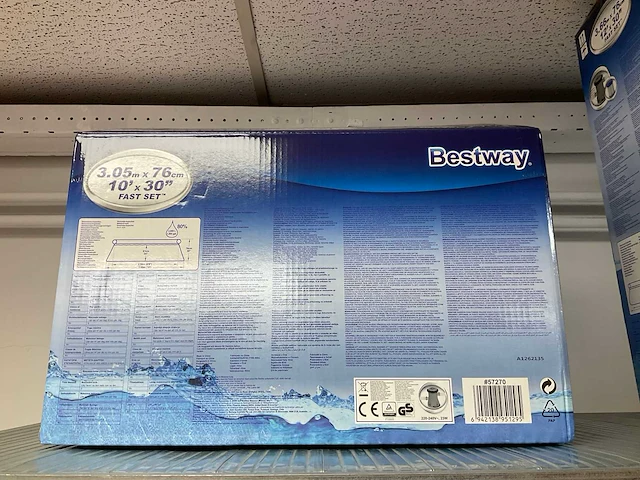 Bestway opblaaszwembad 3.05mx76cm fast set - afbeelding 4 van  5