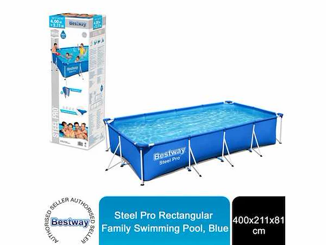 Bestway steel pro 400x211x81 cm opzetzwembad - afbeelding 4 van  6