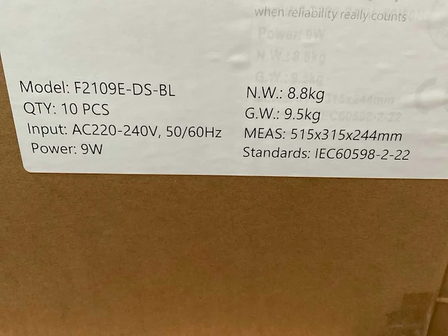 Betalight f2109e-ds-bl noodverlichting (220x) - afbeelding 2 van  8