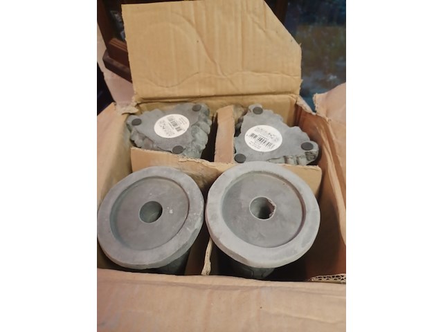 Betonen kaars kandelaar 50 cm hoog aantal 4 stuks. - afbeelding 5 van  5