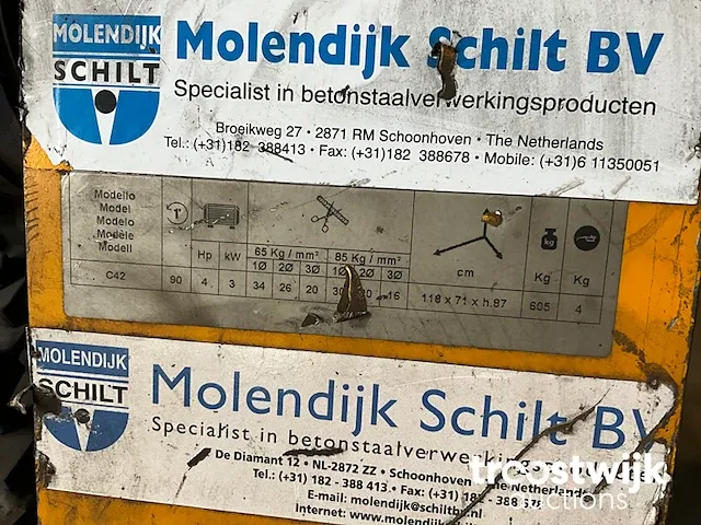 Betonijzer knipmachine - afbeelding 7 van  9