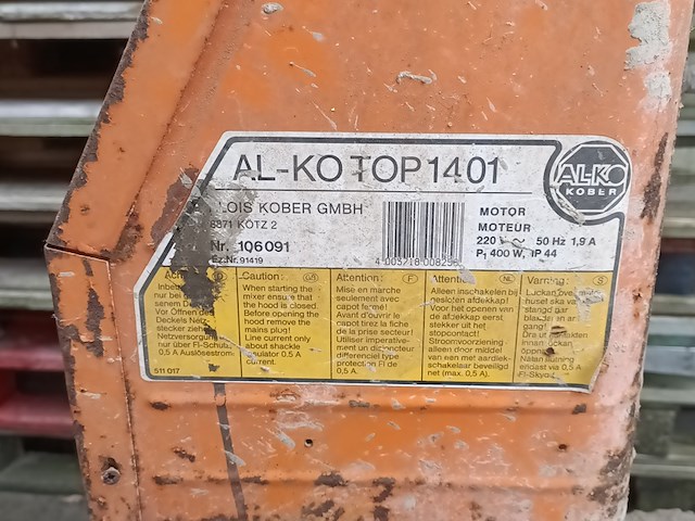 Betonmolen, al-ko, top 1401 - afbeelding 8 van  8