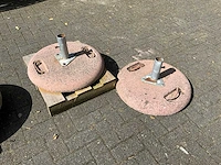 Betonnen parasolvoeten (2x) - afbeelding 1 van  5