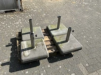 Betonnen parasolvoeten (4x) - afbeelding 2 van  5