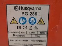 Betonschuurmachine 280mm 230v husqvarna, pg280, bouwjaar 2017 - afbeelding 5 van  6