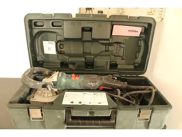 Betonslijpmachine metabo rsev 19-125 rt in kunststof koffer. - afbeelding 1 van  3