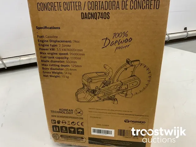 Betonzaag motorslijper - afbeelding 9 van  16