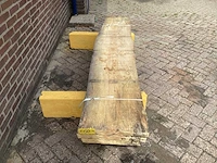 Beuk - 2020 gezaagd 170 x 490 x 2420 mm - schaaldeel (3x) - afbeelding 4 van  6