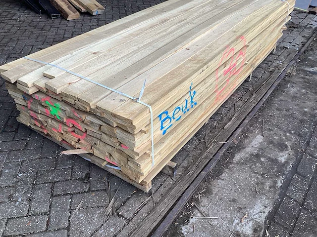 Beuk - kd ovengedroogd 2750x1100x500 mm - schaaldeel (91x) - afbeelding 4 van  10