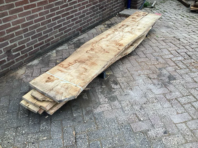Beuk - kd ovengedroogd 3000x530x220 mm - schaaldeel (5x) - afbeelding 3 van  6
