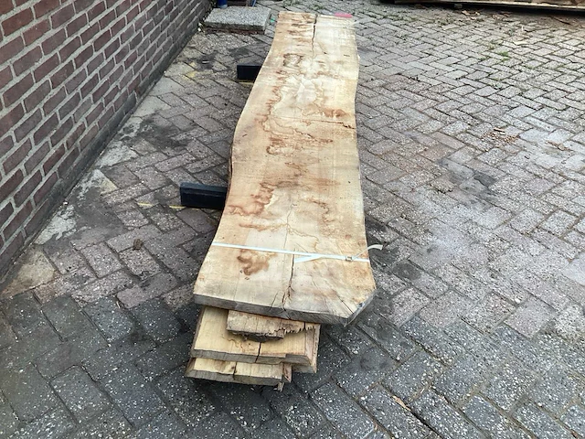Beuk - kd ovengedroogd 3000x530x220 mm - schaaldeel (5x) - afbeelding 4 van  6
