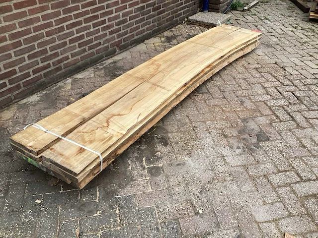 Beuk - kd ovengedroogd 3020 x 590 x 170 mm - schaaldeel (4x) - afbeelding 3 van  6