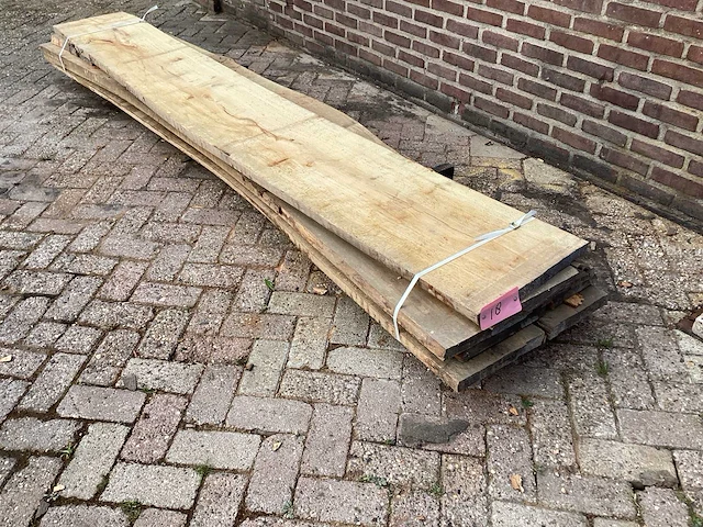 Beuk - kd ovengedroogd 3040 x 600x220 mm - schaaldeel (5x) - afbeelding 1 van  6