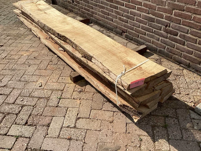 Beuk - kd ovengedroogd 3300x400x 400 mm - schaaldeel (6x) - afbeelding 1 van  5