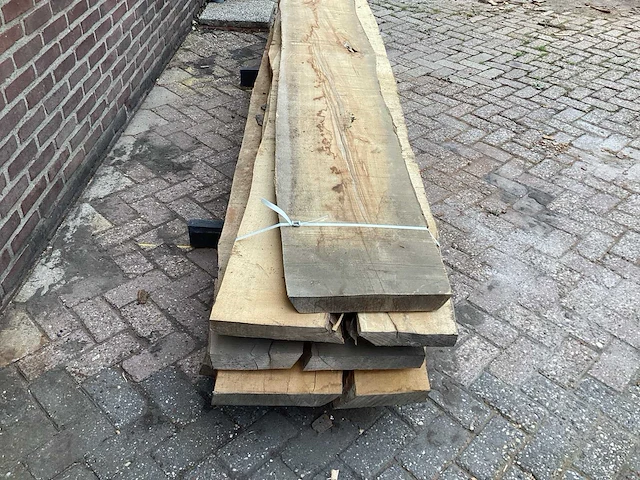 Beuk - kd ovengedroogd 3400x650 x 350 mm - schaaldeel (6x) - afbeelding 4 van  6