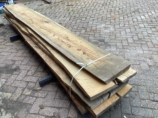 Beuk - kd ovengedroogd 3400x650 x 350 mm - schaaldeel (6x) - afbeelding 5 van  6