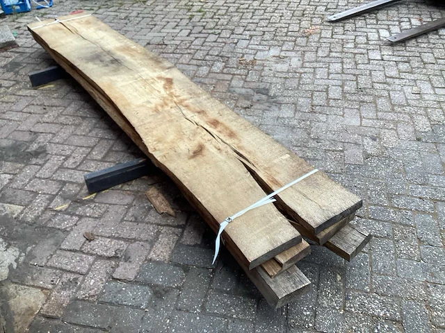 Beuk - kd ovengedroogd 3450x560x180 mm - schaaldeel (3x) - afbeelding 5 van  6