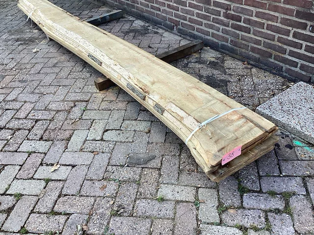 Beuk - kd ovengedroogd 4070x500x170 mm - schaaldeel (5x) - afbeelding 1 van  6