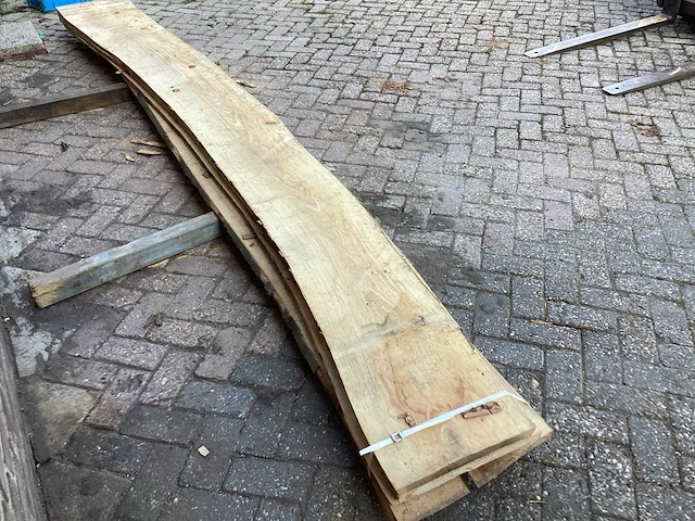 Beuk - kd ovengedroogd 4100 x 450 x 120 mm - schaaldeel (4x) - afbeelding 5 van  6