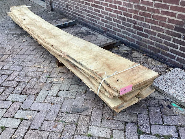 Beuk - kd ovengedroogd 4100 x 500x 300 mm - schaaldeel (8x) - afbeelding 1 van  6