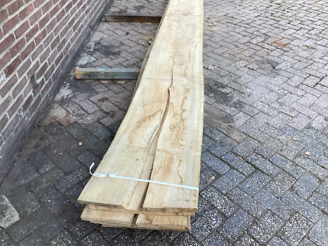Beuk - kd ovengedroogd 4100x 450x 200 mm - schaaldeel (5x) - afbeelding 4 van  6
